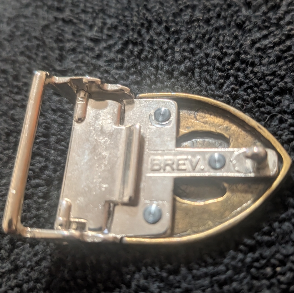Vintage Texas Star Belt Buckle Cowboy Boot Western Brass Tone “The Best in Texas - Picture 3 of 5